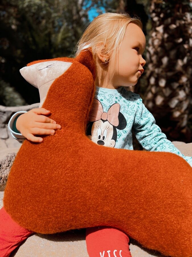 Handmade Fox Soft Toy Pillow
