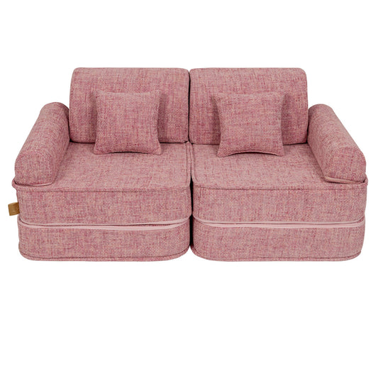 Medium Modular Sofa for Kids - Tangle Bubblegum Pink