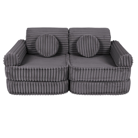 Medium Modular Sofa for Kids - Churros Jurassic Grey