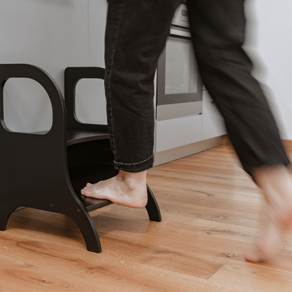 MIIMO® Adjustable Height Step Stool - Black