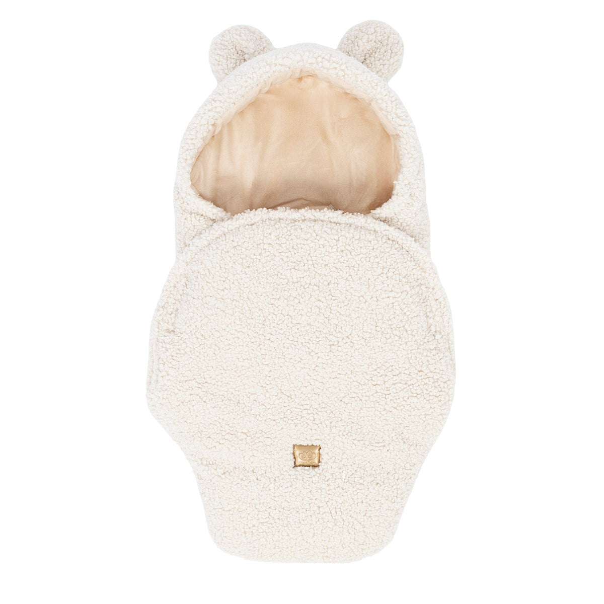 Baby Swaddle with Bear Ears – Bearly Cream