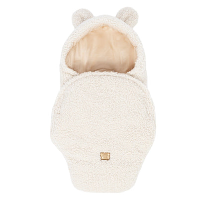 Baby Swaddle with Bear Ears – Bearly Cream
