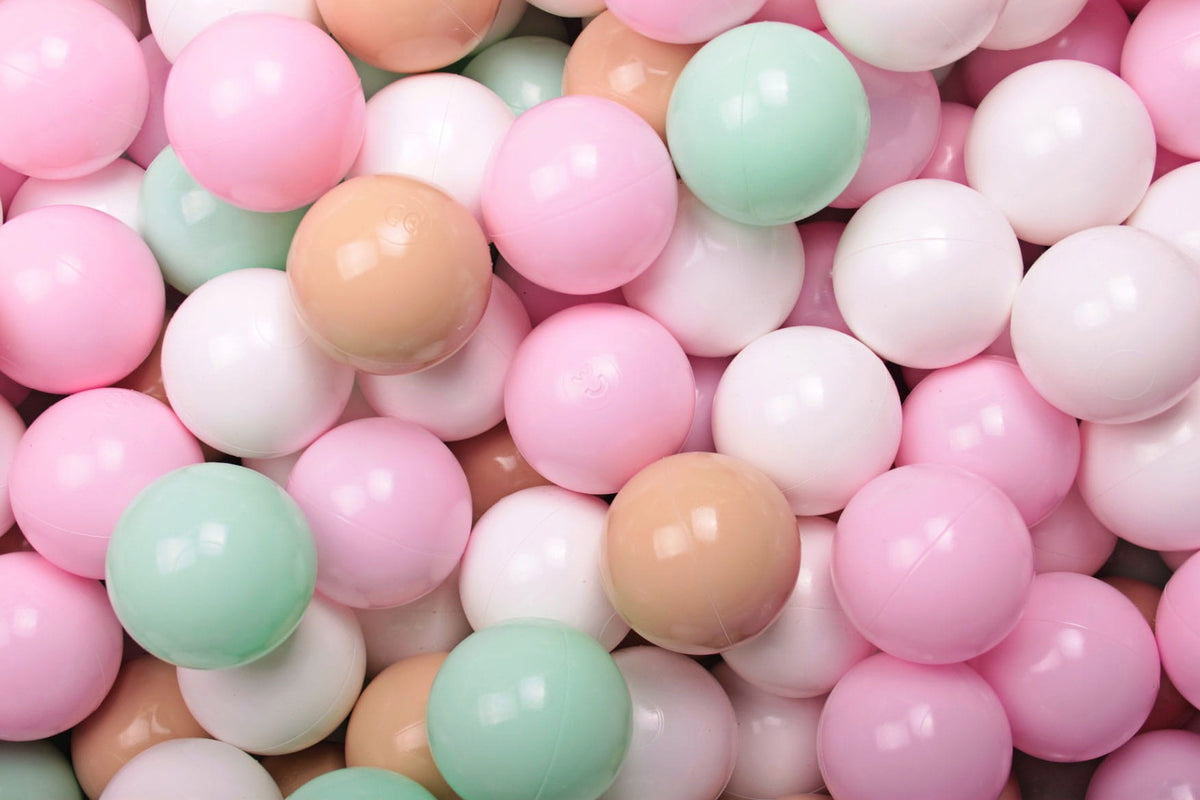 Ball Pit Balls 200pcs - Beige/Mint/White/Pastel Pink
