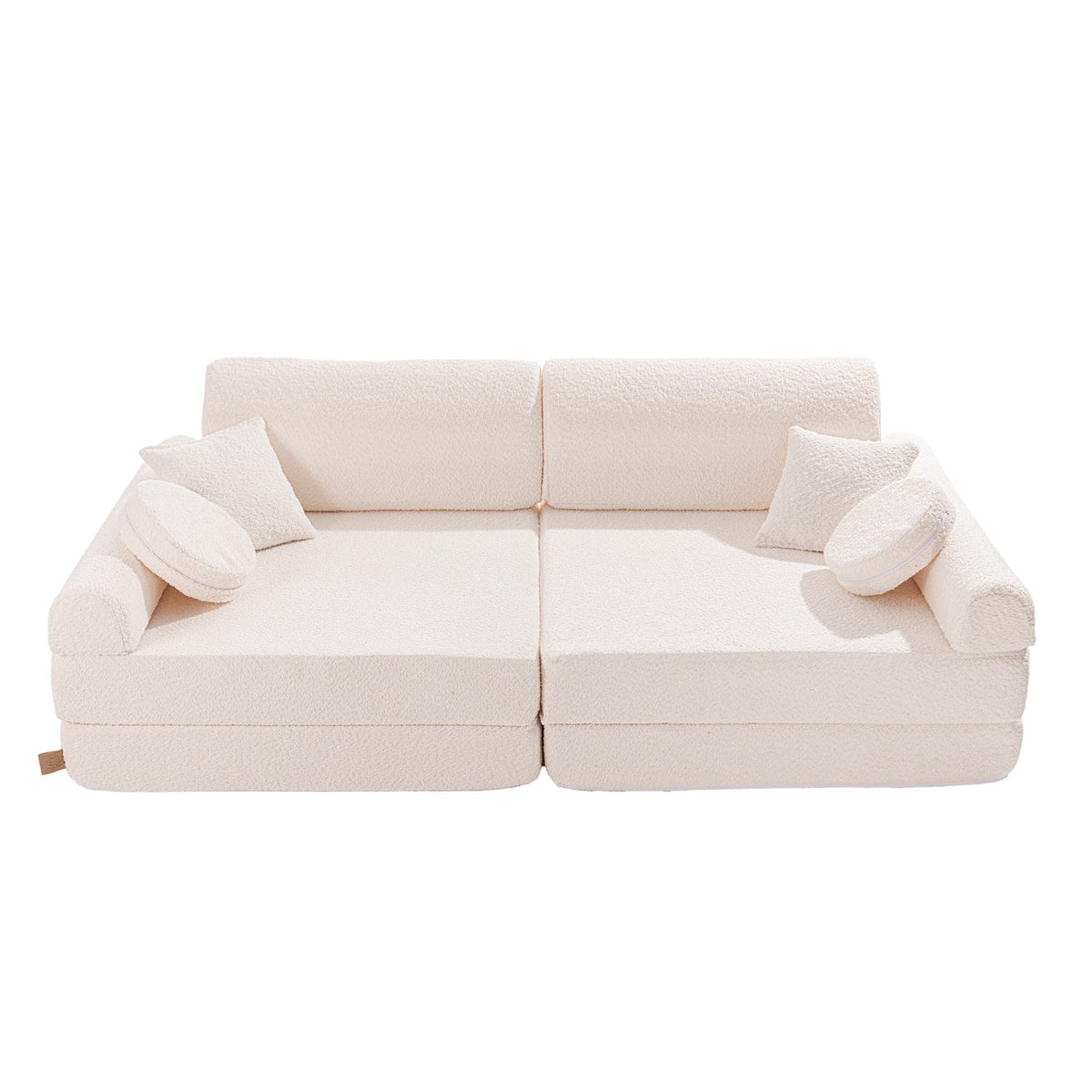 Large Modular Sofa for Kids - Premium Boucle, White
