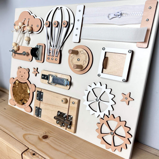 Extra small busy board with doors (30×40 cm)