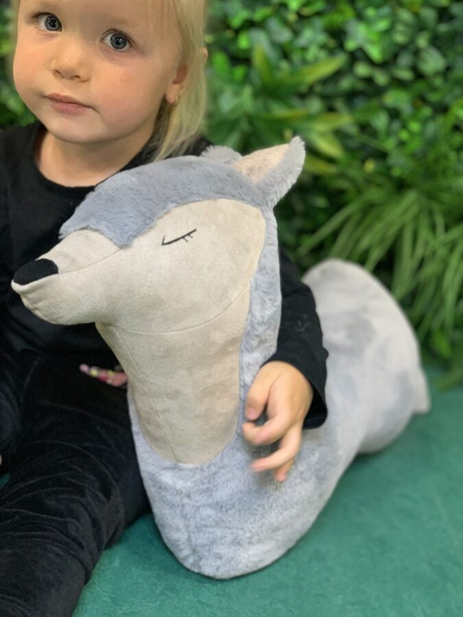 Handmade Wolf Soft Toy Pillow