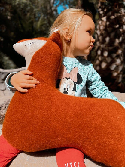 Handmade Fox Soft Toy Pillow