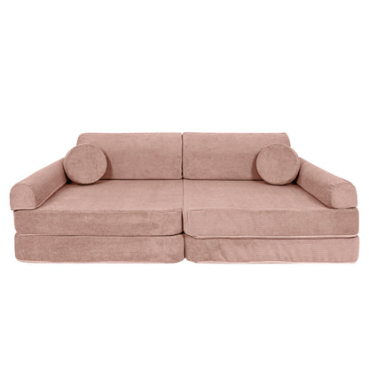 Large Modular Sofa for Kids - Slimcord Corduroy Pink