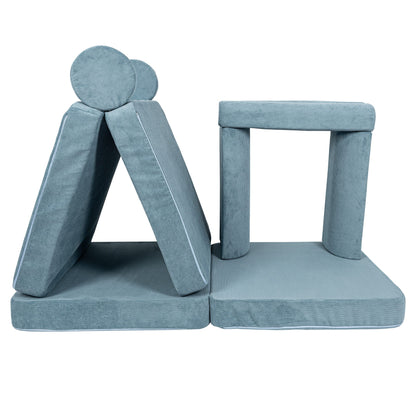 Large Modular Sofa for Kids - Slimcord Corduroy Turquise