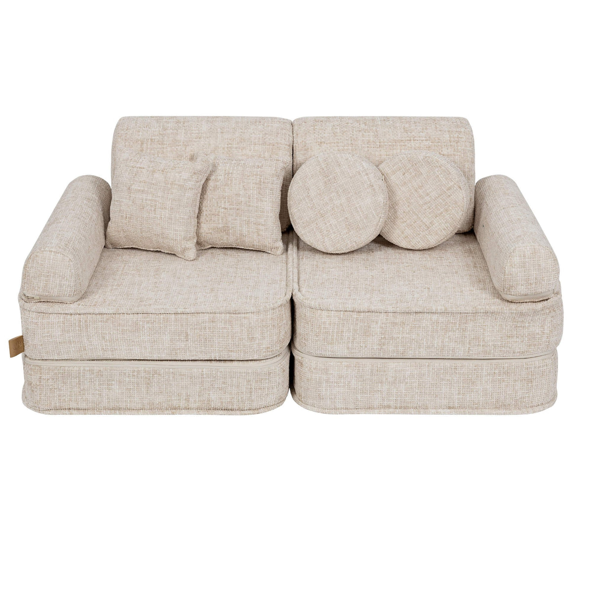 Medium Modular Sofa for Kids - Tangle Marshmallow Beige