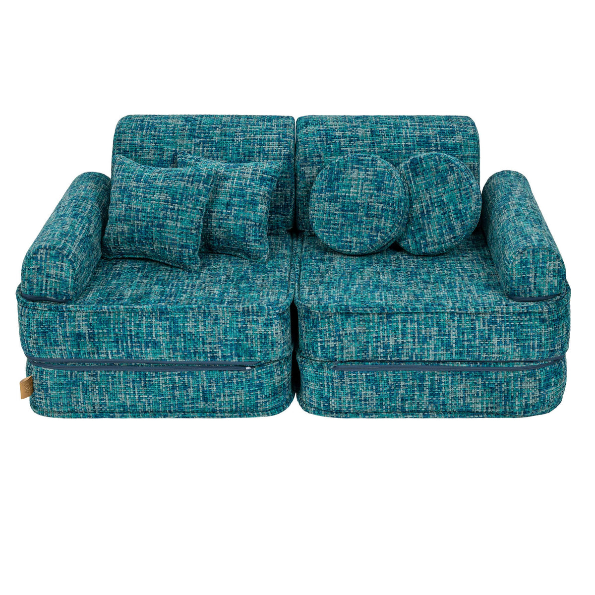 Medium Modular Sofa for Kids - Tangle Lagoon Blue