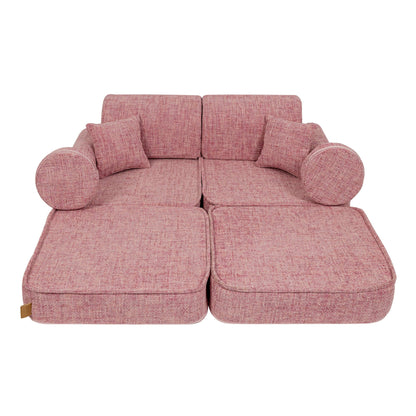 Medium Modular Sofa for Kids - Tangle Bubblegum Pink