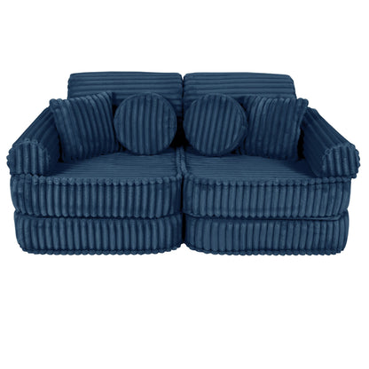 Medium Modular Sofa for Kids - Churros Blue