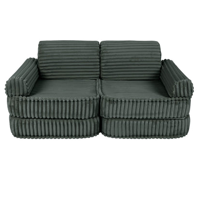 Medium Modular Sofa for Kids - Churros Forest Green