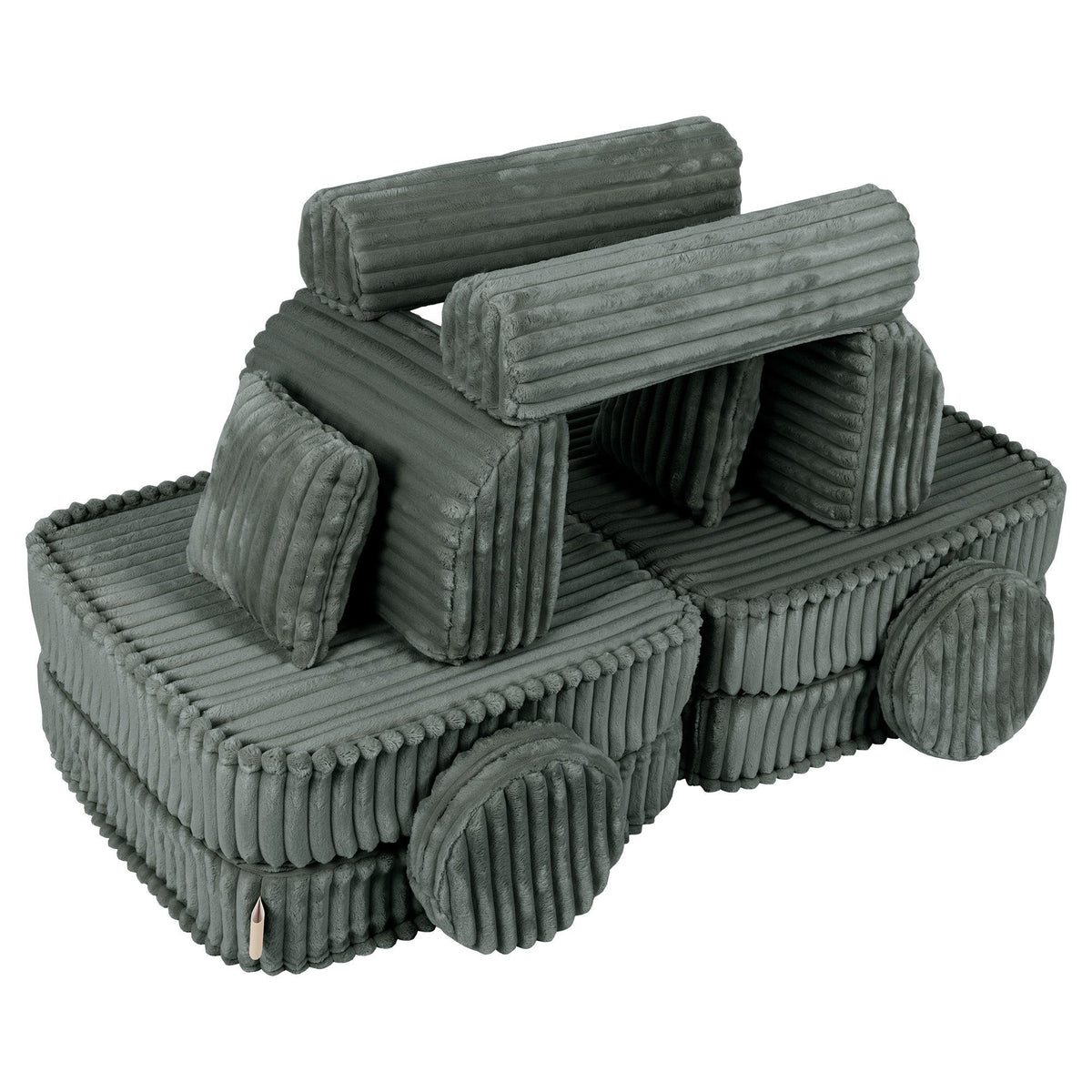 Medium Modular Sofa for Kids - Churros Forest Green