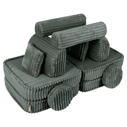 Medium Modular Sofa for Kids - Churros Forest Green