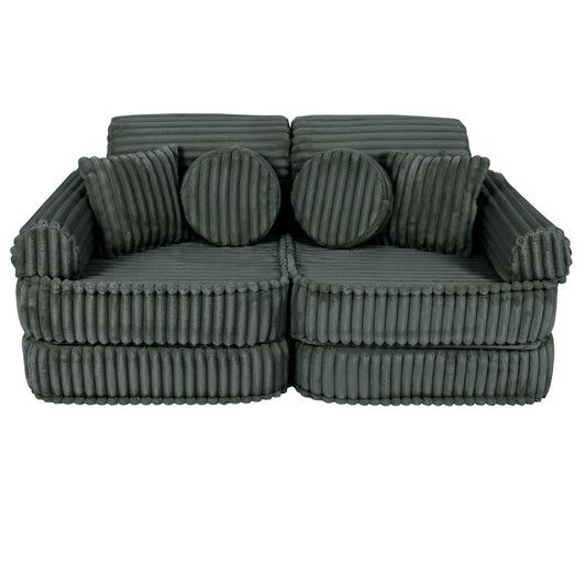 Medium Modular Sofa for Kids - Churros Forest Green
