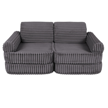 Medium Modular Sofa for Kids - Churros Jurassic Grey