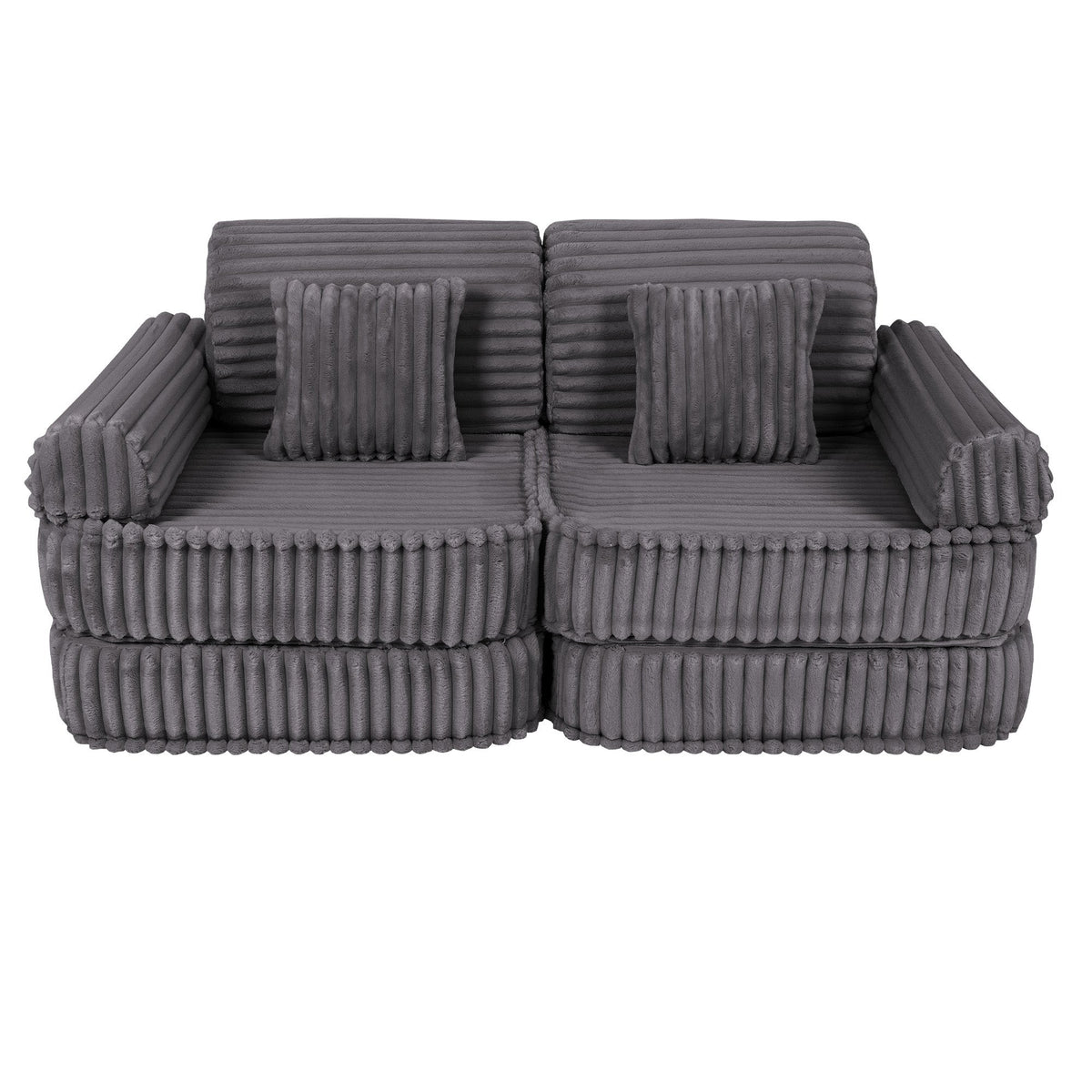 Medium Modular Sofa for Kids - Churros Jurassic Grey