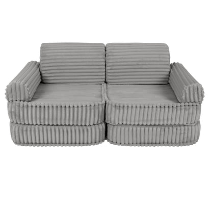 Medium Modular Sofa for Kids - Churros Moon Grey