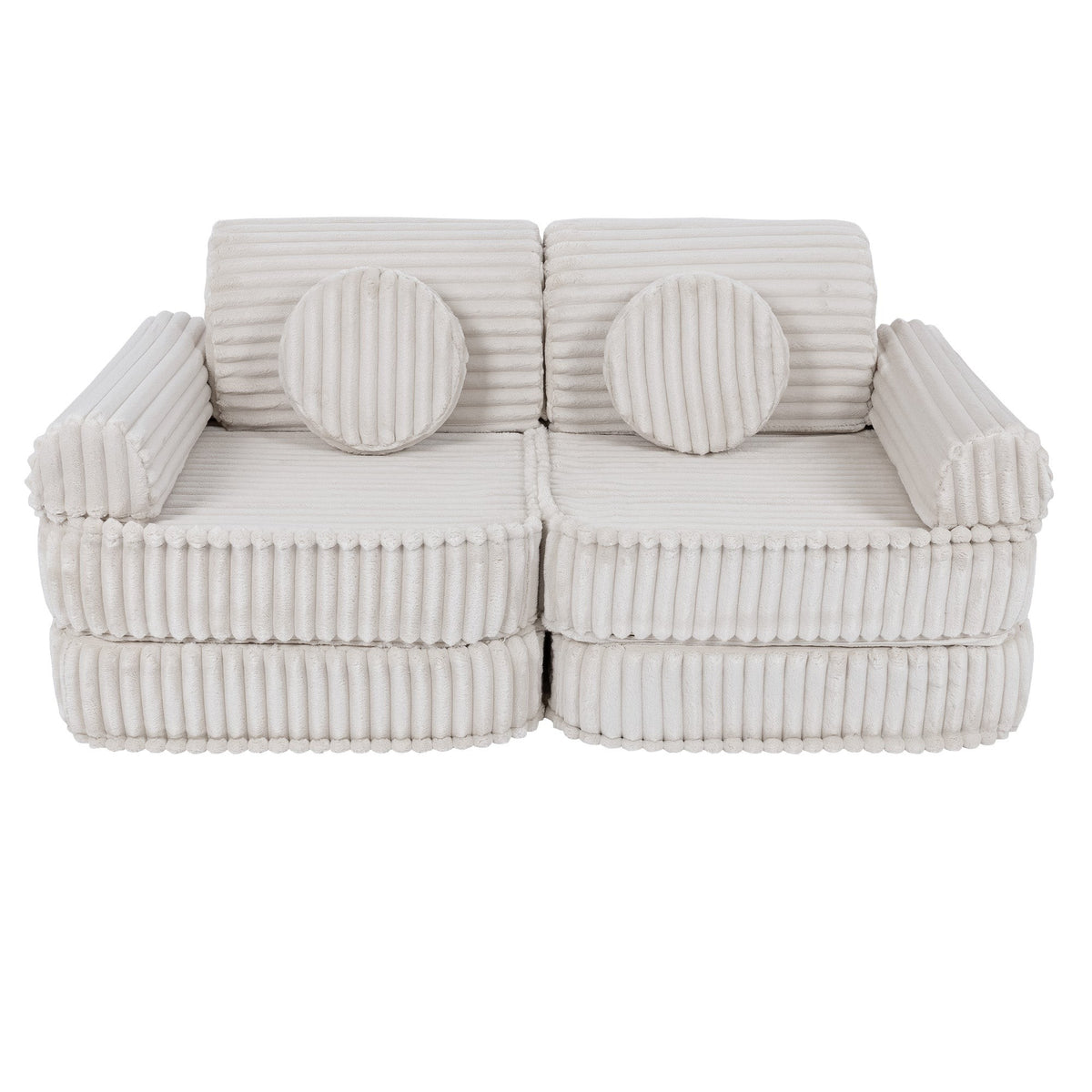Medium Modular Sofa for Kids - Churros White
