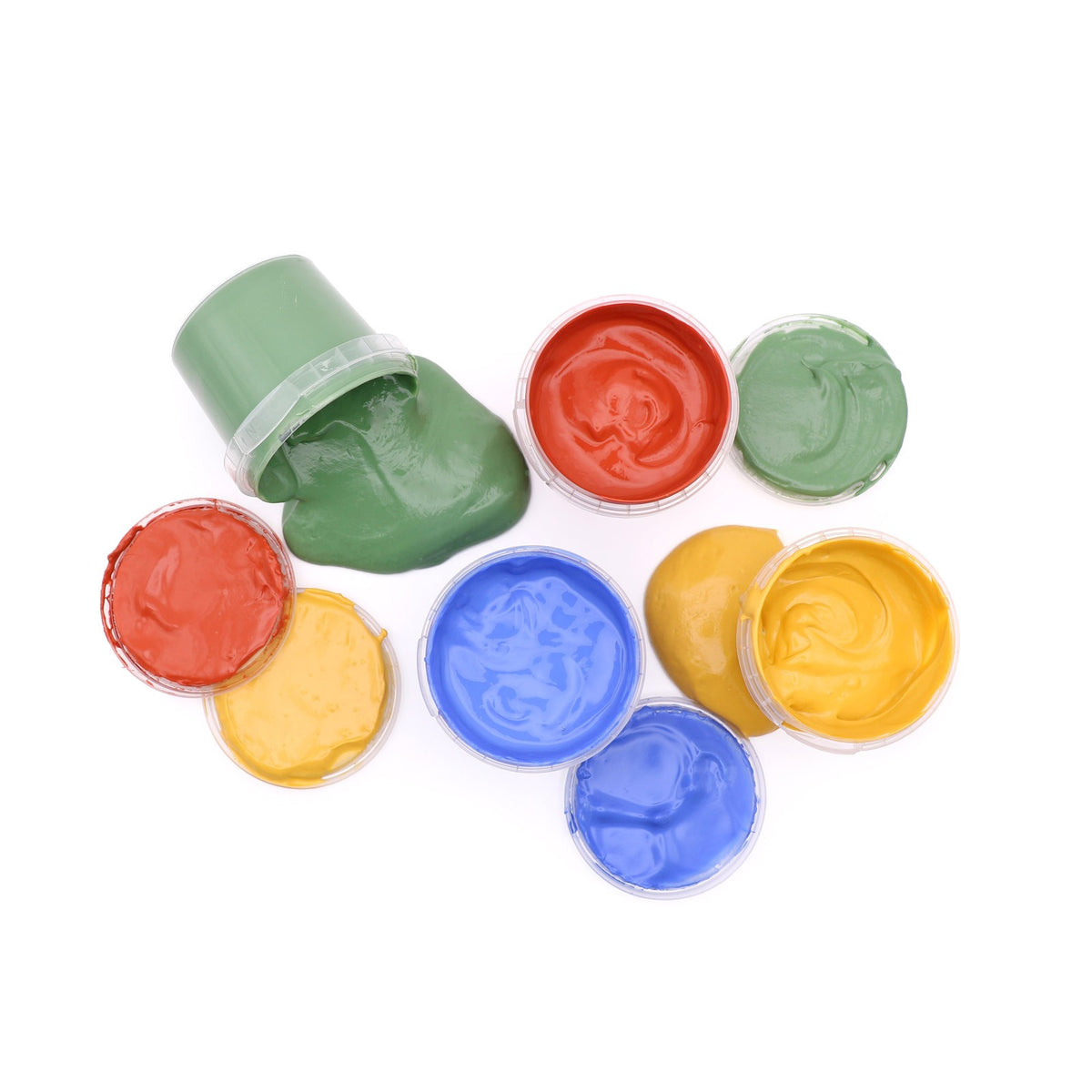 Neogrün Organic Finger Paint Set 4x120g – Blue, Yellow, Red, Green