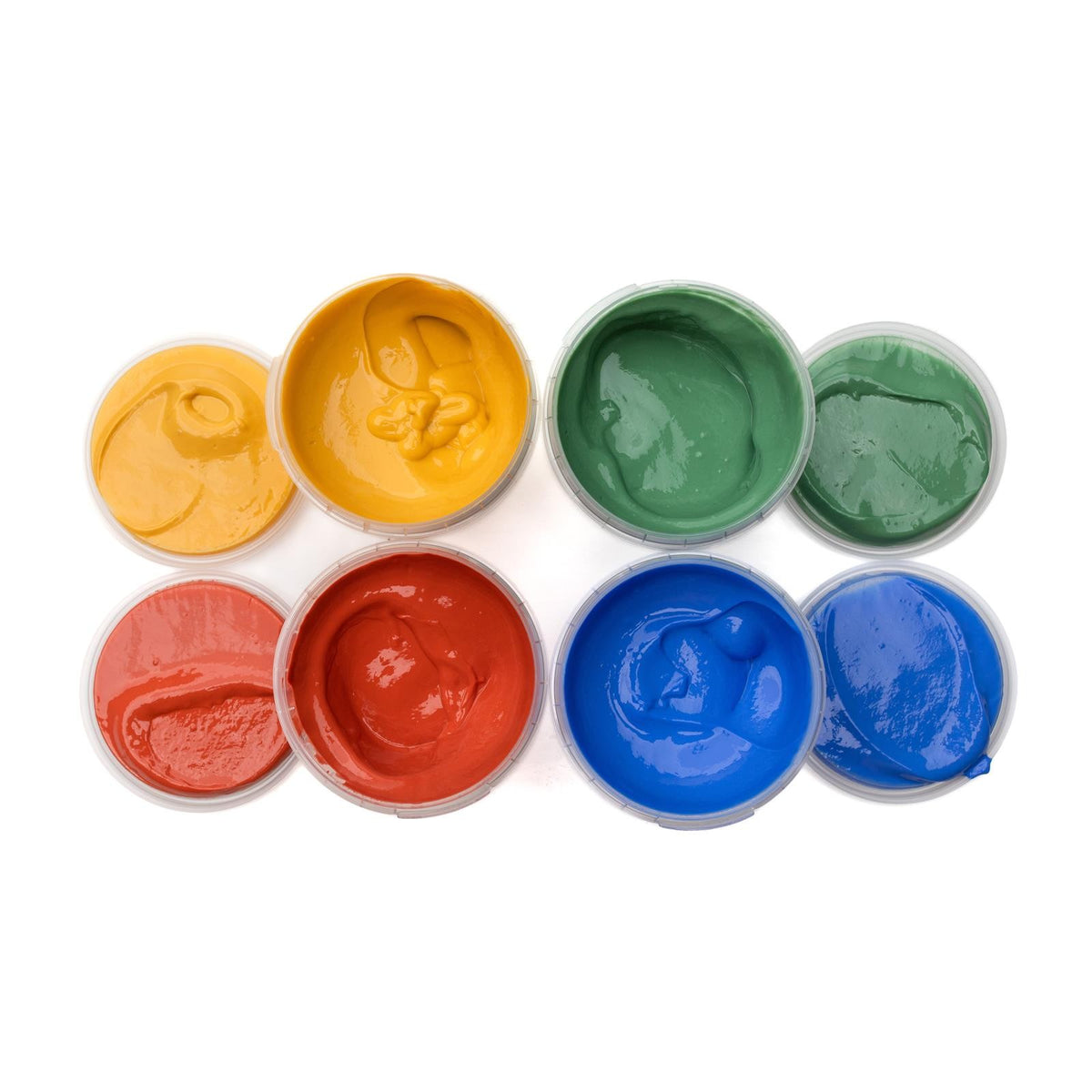 Neogrün Organic Finger Paint Set 4x120g – Blue, Yellow, Red, Green