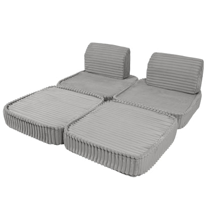 Small Modular Sofa for Kids - Churros Moon Grey