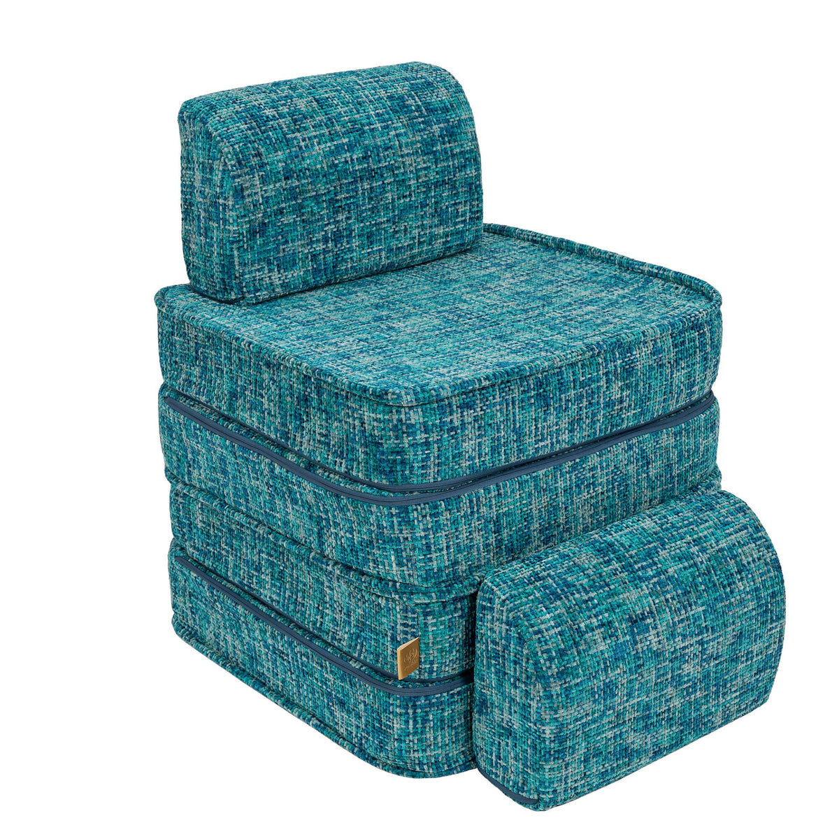 Small Modular Sofa for Kids - Tangle Lagoon Blue