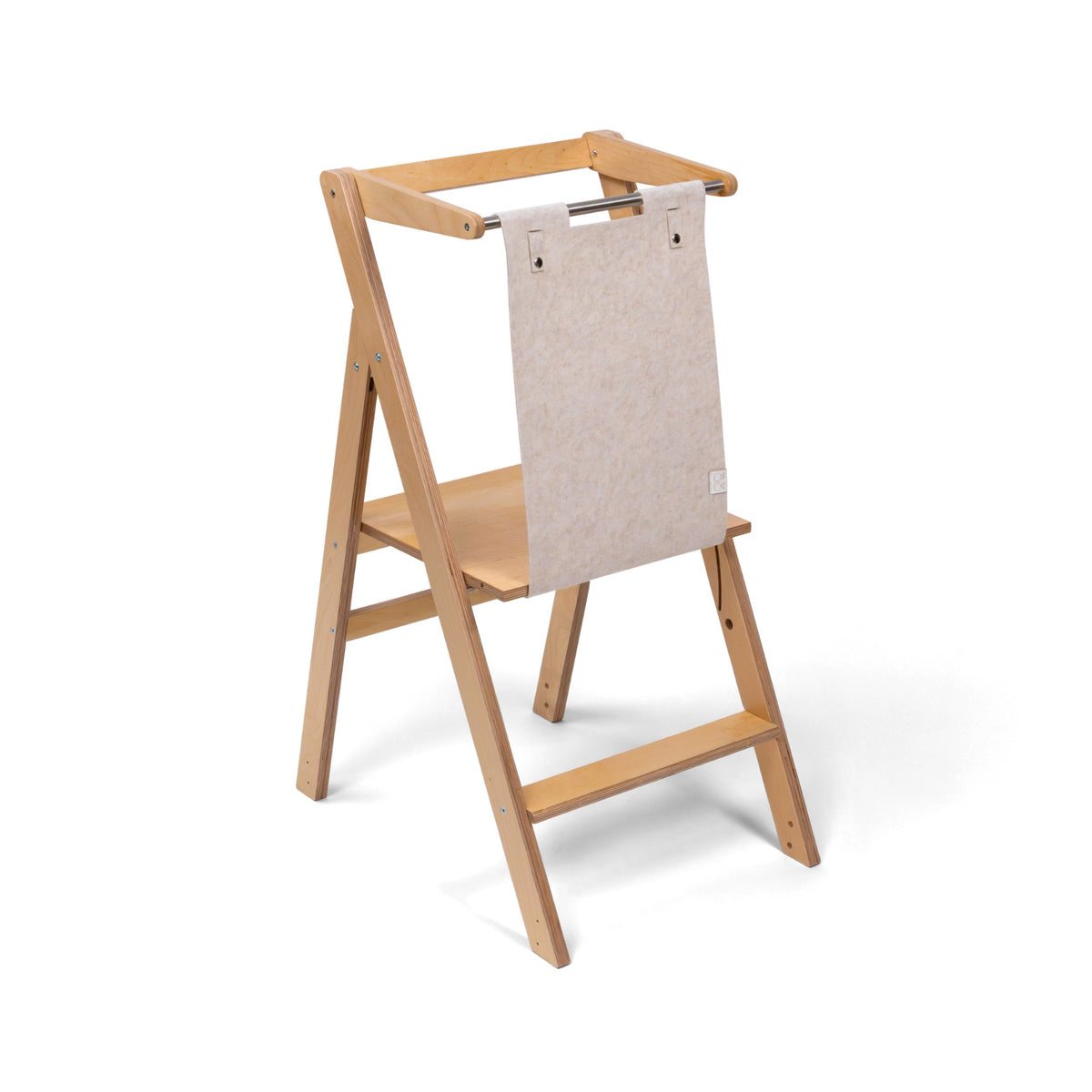 STEP'n'FOLD Foldable Helper Tower - Natural Wood
