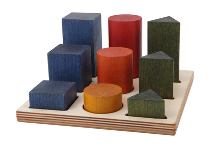 Wooden Shape Sorting Blocks - Colors XL